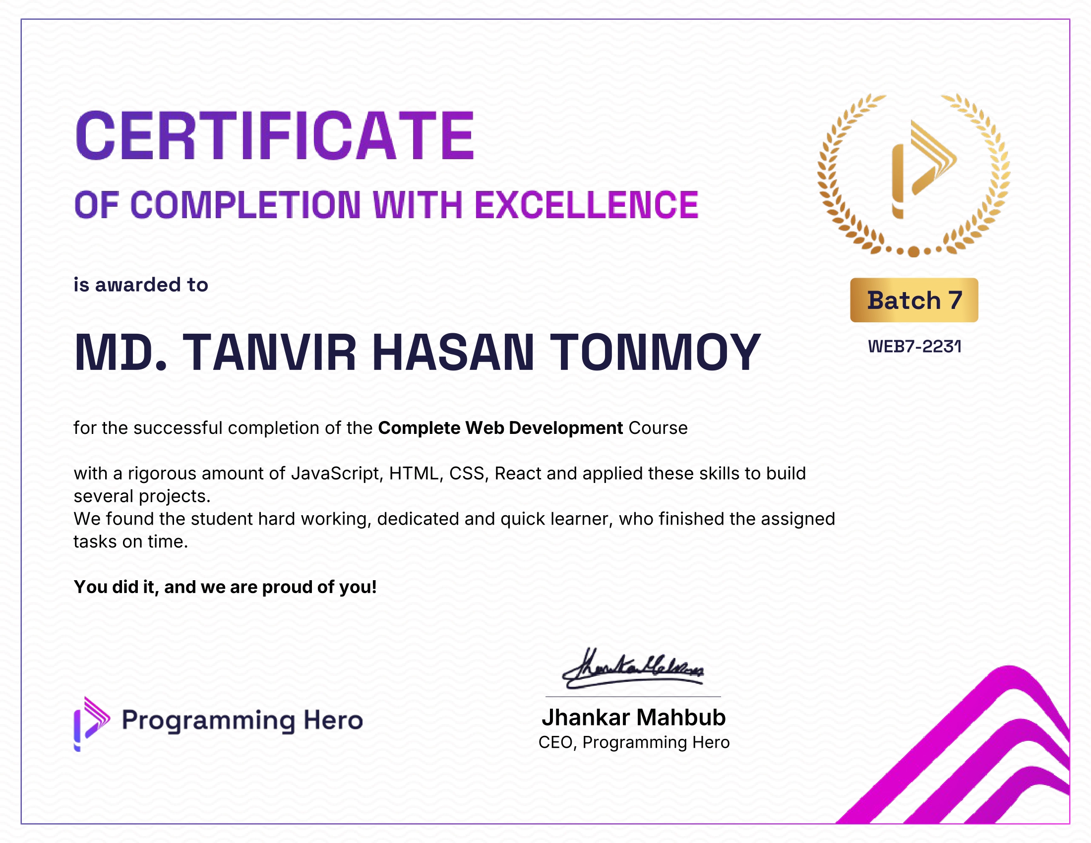 Complete Web Development Course – 2023